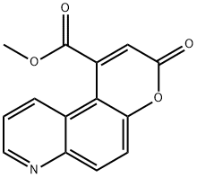 METHYL 3-OXO-3H-PYRANO[3,2-F]QUINOLINE-1-CARBOXYLATE 结构式