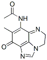Acetamide,  N-(5,9-dihydro-8-methyl-9-oxo-4H-imidazo[1,5,4-de]quinoxalin-7-yl)- 结构式