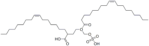 1-[(sulphooxy)methyl]-1,2-ethanediyl dioleate 结构式