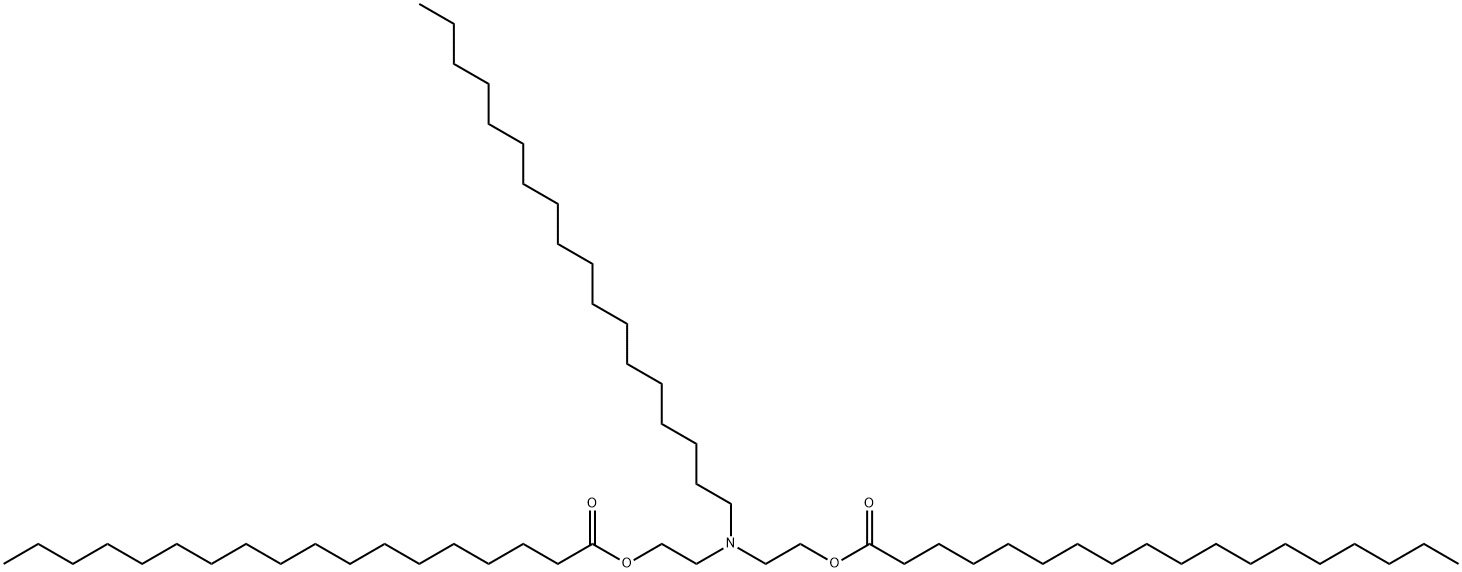 十八酸(十八烷基亚氨基)二-2,1-乙二基酯 结构式