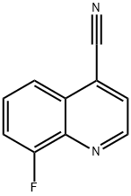 4-Quinolinecarbonitrile,  8-fluoro- 结构式