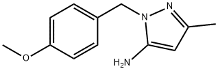 1-(4-methoxybenzyl)-3-methyl-1H-pyrazol-5-amine 结构式