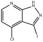 4-氯-3-碘-1H-吡唑并[3,4-B]吡啶 结构式