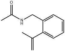 Acetamide,  N-[[2-(1-methylethenyl)phenyl]methyl]- 结构式