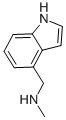 1H-INDOLE-4-ETHANAMINE, N-METHYL- 结构式