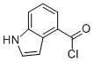 1H-INDOLE-4-CARBONYL CHLORIDE 结构式