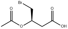 (3R)-3-(乙酰氧基)-4-溴-丁酸 结构式