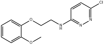 3-PYRIDAZINAMINE, 6-CHLORO-N-[2-(2-METHOXYPHENOXY)ETHYL]- 结构式