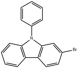2-溴-9-苯基-9H-咔唑 结构式