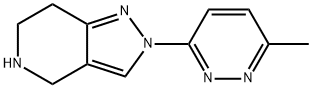 4,5,6,7-TETRAHYDRO-2-(6-METHYL-3-PYRIDAZINYL)-2H-PYRAZOLO[4,3-C]PYRIDINE 结构式