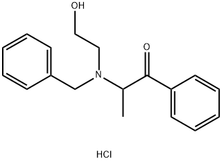 2-[Benzyl(2-hydroxyethyl)aMino]propiophenone Hydrochloride 结构式