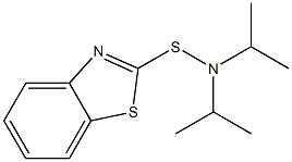 N,N-二异丙基-2-苯并噻唑次磺酰胺 结构式