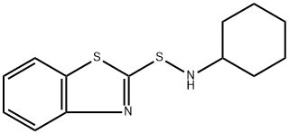 N-环己基-2-苯并噻唑次磺酰胺 结构式