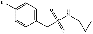 1-(4-溴苯基)-N-环丙基甲磺酰胺 结构式