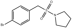 1-(4-溴苄磺酸基)-四氢吡咯 结构式