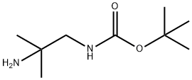 2-甲基-2-氨基-叔丁氧羰基丙胺 结构式