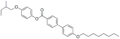 4'-(Octyloxy)biphenyl-4-carboxylic acid 4-(2-methylbutoxy)phenyl ester 结构式