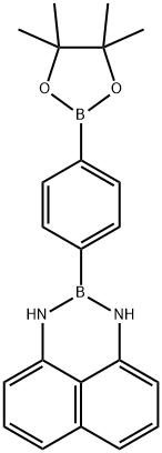 4-[4-(4,4,5,5-Tetramethyl-1,3,2-dioxaborolan-2-yl)phenyl]-2,3-dihydro-1H-naphtho[1,8-de][1,3,2]diazaborinine 结构式