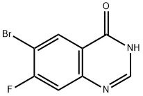 6-溴-7-氟-4(3H)-喹唑啉酮 结构式