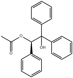 (R)-(+)-1,1,2-三苯基-1,2-乙二醇2-乙(醋)酸酯 结构式