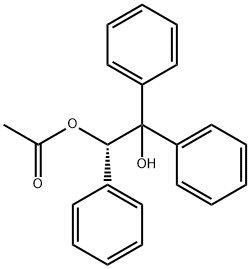 (S)-(-)-1,1,2-三苯基-1,2-丁二醇2-醋酸酯 结构式
