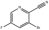 3-溴-2-氰基-5-氟基吡啶 结构式