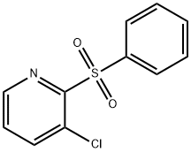 PYRIDINE, 3-CHLORO-2-(PHENYLSULFONYL)- 结构式