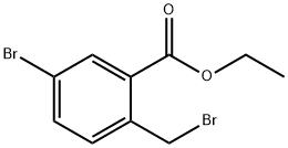 5-溴-2-(溴甲基)苯甲酸乙酯 结构式