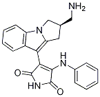 (R)-3-(2-(aMinoMethyl)-2,3-dihydro-1H-pyrrolo[1,2-a]indol-9-yl)-4-(phenylaMino)-1H-pyrrole-2,5-dione 结构式