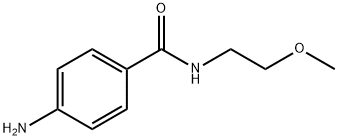 4-氨基-N-(2-甲氧基乙基)苯甲酰胺 结构式