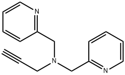 N,N-双(吡啶-2-基甲基)丙-2-炔-1-胺 结构式