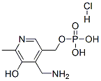 4-(氨基甲基)-5-羟基-6-甲基-3-吡啶基甲基磷酸二氢盐一盐酸盐 结构式