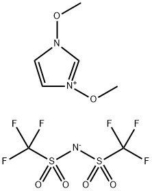 1,3-二甲氧基咪唑双(三氟甲基磺酰)亚胺 结构式