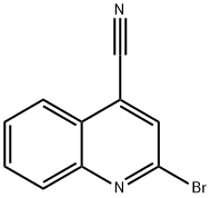 2-溴-4-氰基喹啉 结构式