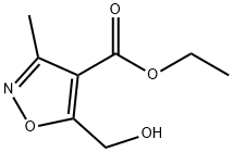 Ethyl 5-hydroxymethyl-3-methylisoxazole-4-carboxylate 结构式