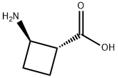 (1R,2R)-2-氨基环丁烷-1-羧酸 结构式