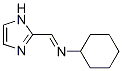 Cyclohexanamine,  N-(1H-imidazol-2-ylmethylene)- 结构式