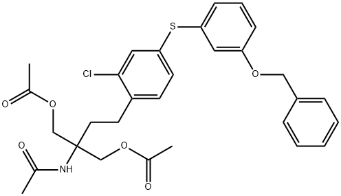 N-Acetyl-di-O-acetyl KRP-203 结构式