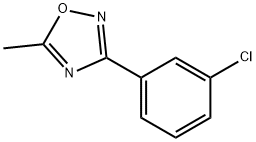 1,2,4-Oxadiazole, 3-(3-chlorophenyl)-5-Methyl- 结构式