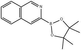 3-(4,4,5,5-tetraMethyl-1,3,2-dioxaborolan-2-yl)isoquinoline 结构式