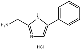 (5-苯基-1H-咪唑-2-基)甲胺二盐酸盐 结构式