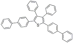 2,5-BIS-BIPHENYL-4-YL-3,4-DIPHENYL-THIOPHENE 结构式