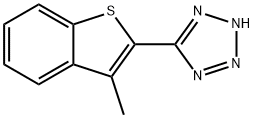 3-甲基-2-(1H-5-四唑基)苯并噻吩 结构式