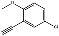 4-chloro-2-ethynyl-1-methoxybenzene 结构式