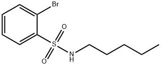 2-溴-N-戊基苯磺酰胺 结构式