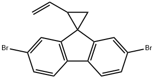 2,7-DIBROMO-2-VINYLSPIRO[CYCLOPROPANE-1,9-FLUORENE] 结构式