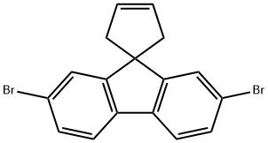 2,7-DIBROMOSPIRO[CYCLOPENT[3]ENE-1,9-FLUORENE] 结构式