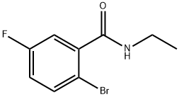 N-ETHYL 2-BROMO-5-FLUOROBENZAMIDE 结构式