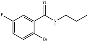 N-PROPYL 2-BROMO-5-FLUOROBENZAMIDE 结构式