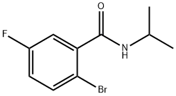 N-ISOPROPYL 2-BROMO-5-FLUOROBENZAMIDE 结构式